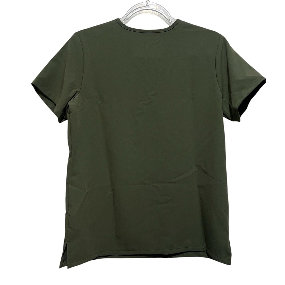 FIGS Catarina Scrub Top Green Size Small Medical Scrubs V-Neck Short Sleeve - Picture 2 of 4